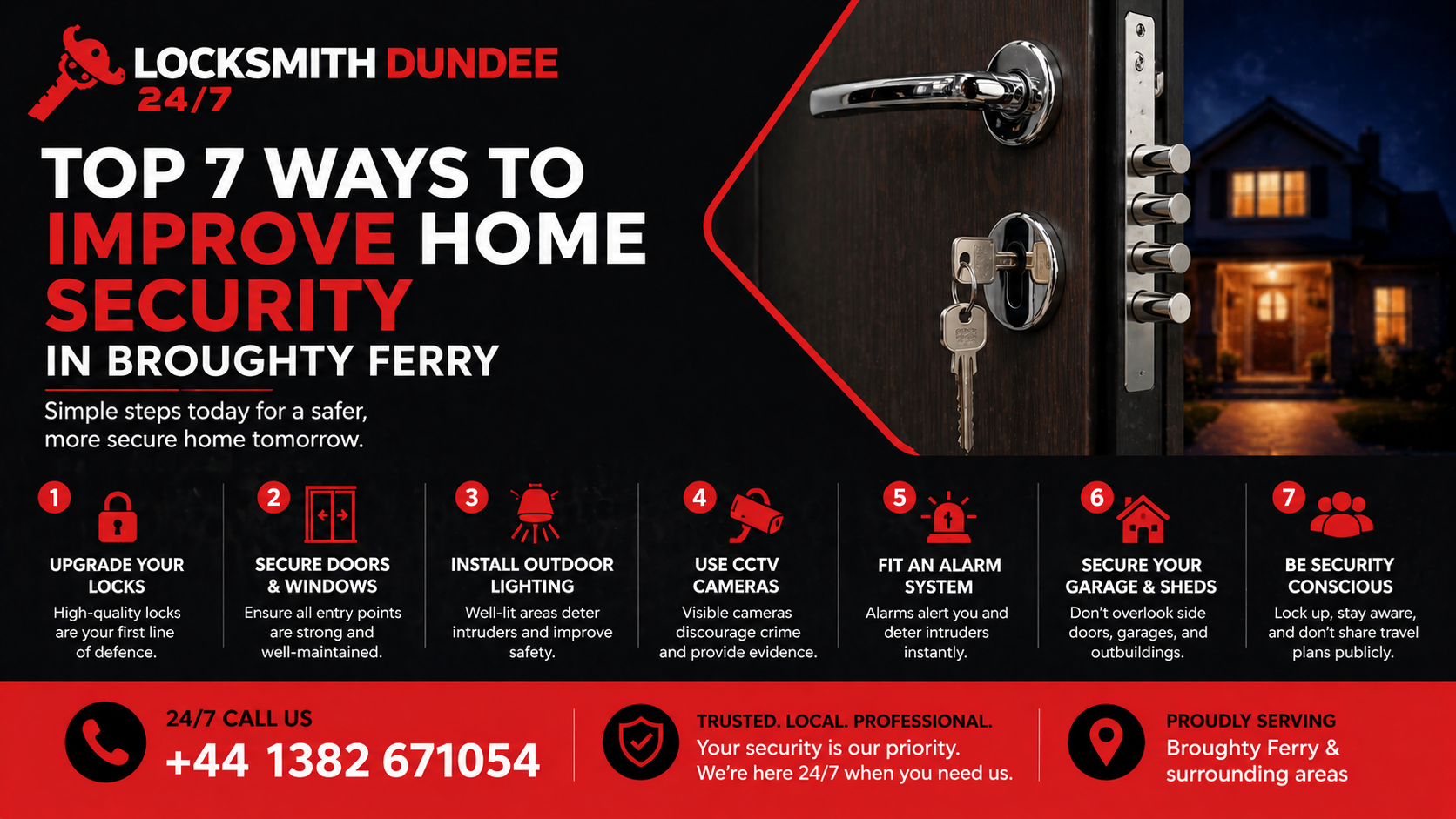 Top Ways to Improve Home Security in Broughty Ferry