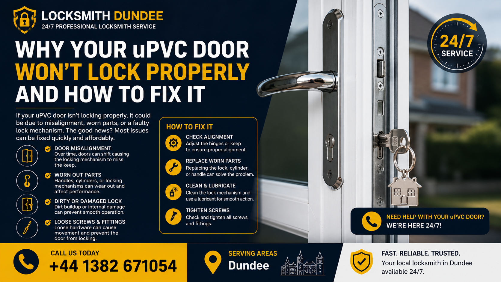 Why Your uPVC Door Won't Lock Properly and How to Fix It